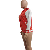 High Street Retro Hooded Baseball Uniform Coat NIYA-8090
