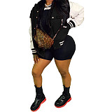 High Street Retro Hooded Baseball Uniform Coat NIYA-8090