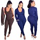 Solid Color Coats+Vest Top+Skinny Pants 3 Piece Set CN-9908