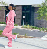 Fleece Zipper Hoodie Coat Top Long Pants Suit NIYA-8091
