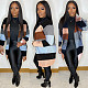 Color Block Patchwork Long Sleeve Knitted Cardigans FSX-330