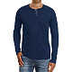 Men Casual Solid Color Long Sleeve T Shirt WYMY-0731