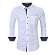 Men Long Sleeve Office Casual Button Social Shirt WYMY-180715