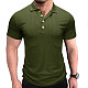Men Solid Color Short Sleeve Pullover Polo Shirts WYMY-2209