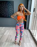 Color Printing High Waist Yoga Fitness Pants FSL-181