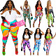 Color Printing High Waist Yoga Fitness Pants FSL-181