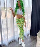 Color Printing High Waist Yoga Fitness Pants FSL-181