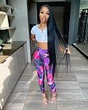 Color Printing High Waist Yoga Fitness Pants FSL-181