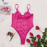 See-through Mesh Lace Teddy Lingerie SHFE-W551