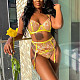Sexy Lace Gather Braletter Lingerie Set SHFE-W526
