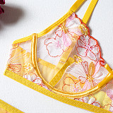 Sexy Lace Gather Braletter Lingerie Set SHFE-W526