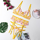 Sexy Lace Gather Braletter Lingerie Set SHFE-W526