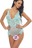 Lace Trim See-through Teddy Lingerie SHFE-W377