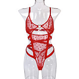 Sexy Strappy Hollow-out Mesh Teddy SHFE-W543