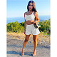 Spaghetti Straps Crop Tops High-Waist Shorts Set DD-88146