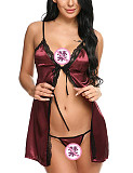 Strappy Cardigans Pajamas With Thong Set SHFE-Y132