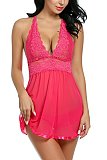 Lace Mesh Splicing Babydoll Set SHFE-w291