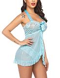 Halter Lace See-through Babydoll Set SHFE-W408