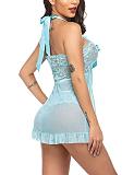 Halter Lace See-through Babydoll Set SHFE-W408