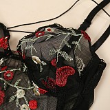 See-through Mesh Carved Hollow Out Teddy Lingerie SHFE-W495