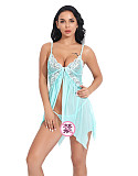 See-through Sheer Splicing Strappy Babydoll SHFE-W345