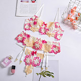 Strappy Lace Bralette Set with Garter Belt  SHFE-W507