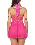Halter Lace See-through Babydoll Set SHFE-W408
