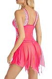 See-through Sheer Splicing Strappy Babydoll SHFE-W345