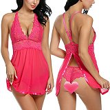 Lace Mesh Splicing Babydoll Set SHFE-w291