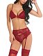 Seductive Lace Bralette Set with Garter Belt TLJ-315