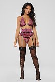 Sexy Lace Mesh Bralette Lingerie Set with Garter Belt TLJ-164