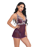 Sexy Lace Mesh See-through Babydoll Set SHFE-W344