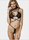 Black Lace Strappy Bralette Lingerie Set TLJ-118