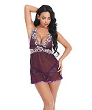 Sexy Lace Mesh See-through Babydoll Set SHFE-W344