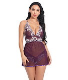 Sexy Lace Mesh See-through Babydoll Set SHFE-W344