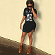 Short Sleeve Print O-neck T-shirts Dress SHA-86298