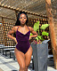 Velvet Sleeveless Bodycon Women Bodysuits ZAND-31130
