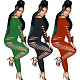Off the Shoulder Cut Out Hole Bodycon Jumpsuits MEM-88416