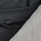 Long Sleeve Solid Crop Tops Leggings Pants Tracksuit BNY-7243