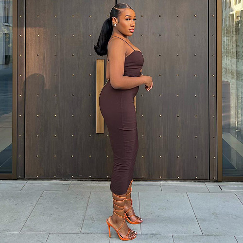 Ruched Backless Cut Out Elegant Bodycon Dress MEY-20789