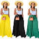 Elastic High Waist Solid Loose Pleated Wide Leg Pants OD-8486