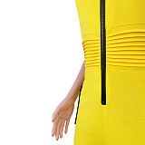 Sleeveless Zipper Stand High Stretchy Fitness Romper ASL-6568