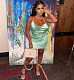 Solid Side Drawstring Ruched Bodycon Party Dresses LM-8311