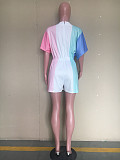 Short Sleeve V Neck Loose Lace Up Romper ORY-5150-1
