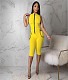 Sleeveless Zipper Stand High Stretchy Fitness Romper ASL-6568