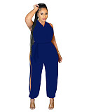 Halter Backless Lace Up Sashes Loose Jumpsuits MEM-88426