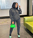 Long Sleeve Hooded Sweatshirt Pants Two Piece Set MDF-5271