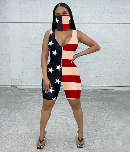 Summer Sleeveles Lovely Cartoon Sports Romper with Veil LUO-3058
