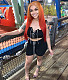 Sleeveless Lace Up Crop Top and Shorts Outfit YUM-90100