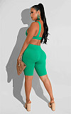 Workout Bra Crop Top Running Shorts 2 Piece Set HMS-5538